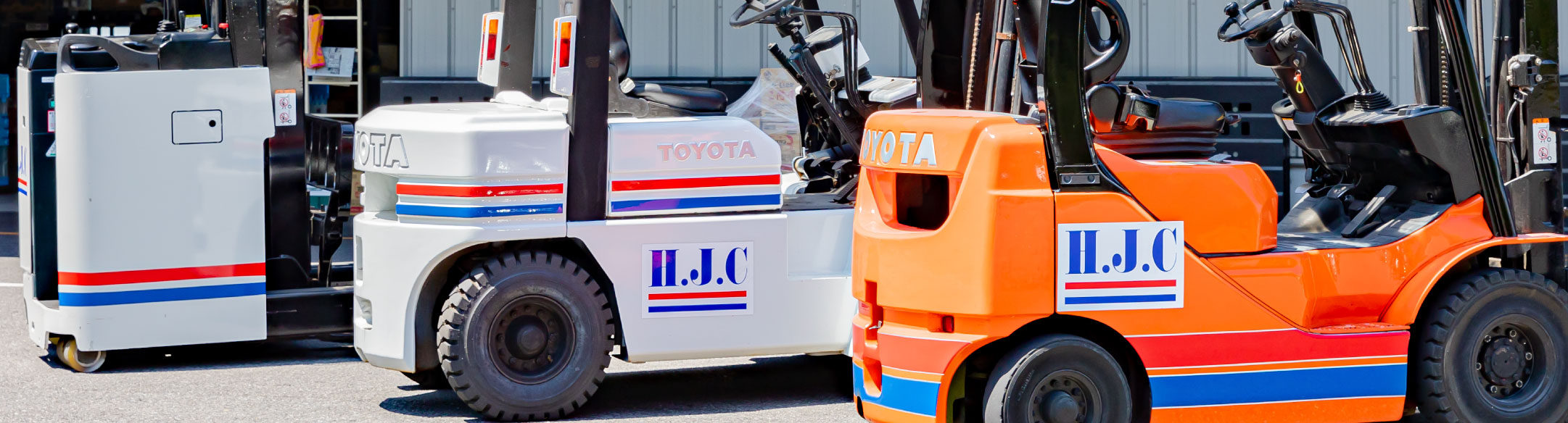 フォークリフト塗装の写真