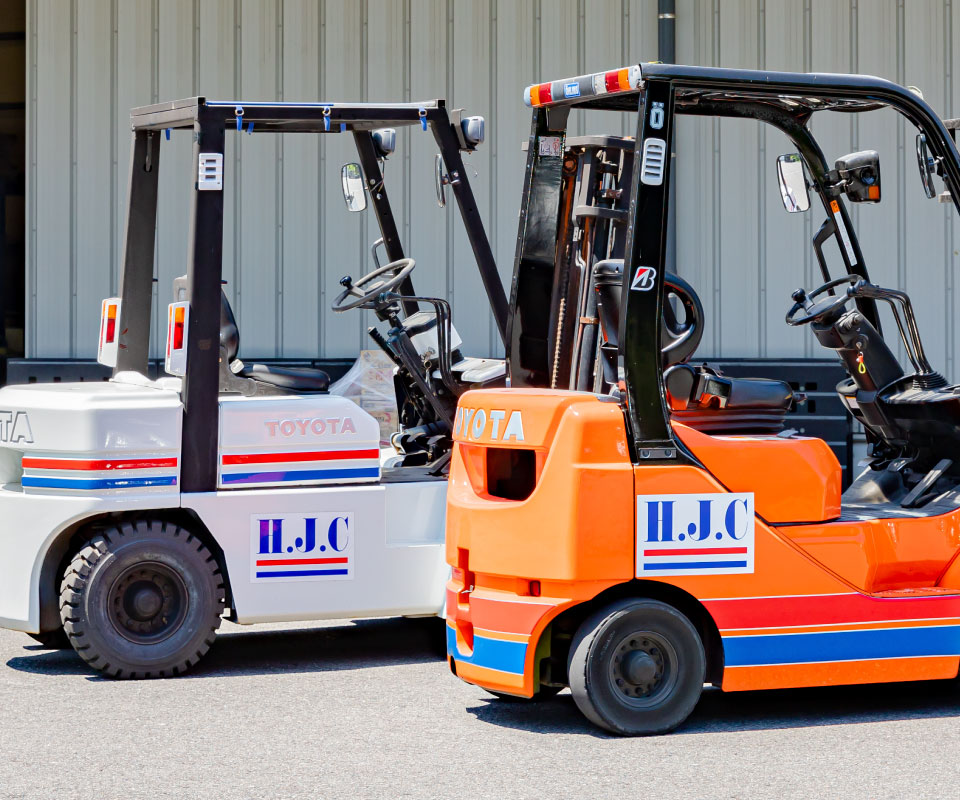 フォークリフト塗装の写真